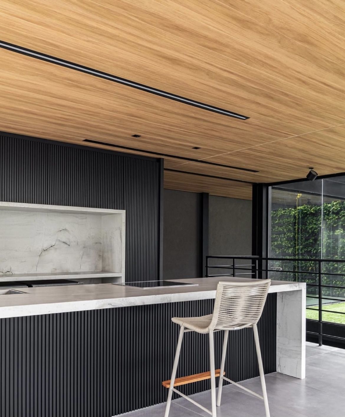 Cielorraso WPC simil madera