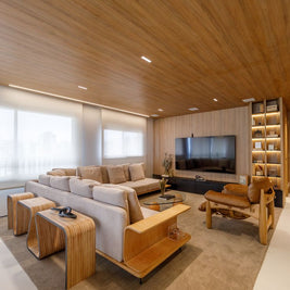 Cielorraso WPC simil madera